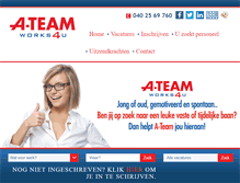 Tablet Screenshot of a-team.nl